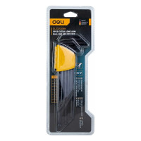 Набор сверхдлинных шестигранных ключей с шаром DELI dl232309h материал Cr-V, 1,5, 2, 2,5, 3, 4, 5, 6, 8, 10 мм, пластиковый держатель, 9 шт. 104514