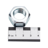 Гайка МЕТАЛЛСЕРВИС М18, DIN 934, цинк, 10 шт. 1238975