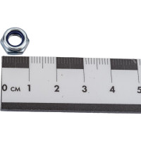 Гайка со стопорным кольцом МЕТАЛЛСЕРВИС M6, DIN 985, цинк, 100 шт. 1239409