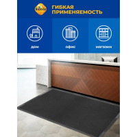 Влаговпитывающий коврик Бацькина баня Tuff 90x150 см, черный 92235