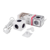 Удлинитель ROCKETSOCKET Cube Extended 5 Euro 16A, кабель 1,5 м  цвет серый GNS1403