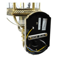 Садово-парковый светильник FERON PL130 60W 230V E27 205х230х510мм черное золото 11334