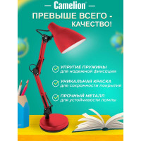 Настольный светильник Camelion KD-331 C04 красный 40W, E27 12792