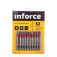 Бита (10 шт; Pz2; 50 мм) для шуруповерта Inforce 11-01-169