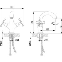 Смеситель для раковины Lemark Benefit LM2506C