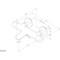 Смеситель для ванны, душа AM.PM F8050000