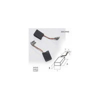 Щетки графитовые 2 шт для угловой шлифмашины МШУ 2523 Elitech 1805.034500