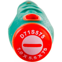 Стержневая шлицевая отвертка Jonnesway D71S575 ANTI-SLIP GRIP, SL5.5x75 мм 49953