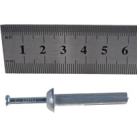 Забиваемый металлический дюбель-гвоздь Метизный двор 6х40, 3 шт. 4607173902443