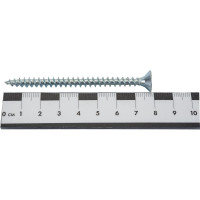 Потайной универсальный шуруп Метизный двор 6,0x80, оцинкованный, 100 шт. 4690441023070