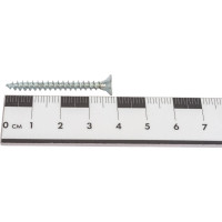 Потайной универсальный шуруп Метизный двор 4,0x40, оцинкованный, 500 шт. 4690441022066