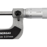 Микрометр NORGAU 0-25 мм, 0.01 мм, с поверкой 041001025/П