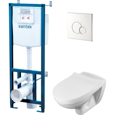 Унитаз Santek БОРЕАЛЬ ПЭК подвесной, с сиденьем soft close 1.WH50.1.544, 00000067921 1WH501544