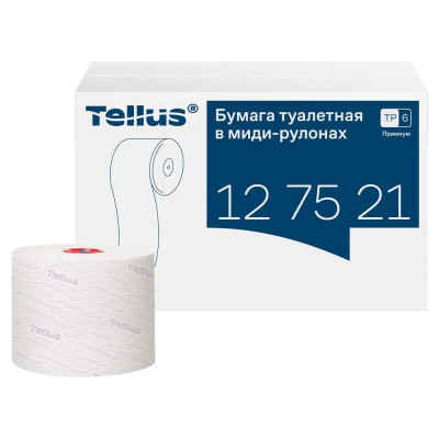 Туалетная бумага Premium в компактых рулонах мягкая TORK Tellus () Т6 27 рул. в уп. арт. 21667 127520 127521