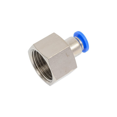 Фитинг цанговый прямой с внутренней резьбой 1/2F для трубки диаметром 6 мм SHPI PCF 06-R04