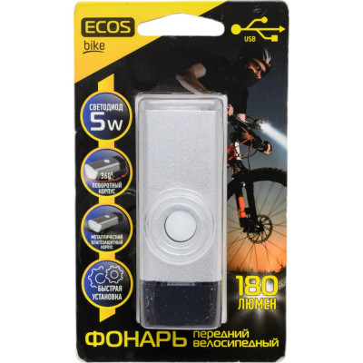 Передний велосипедный фонарь Ecos VEL-06 005106