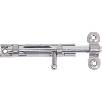 Накладная задвижка Tech-Krep ЗТ 3 90х15 круглый ригель D9мм, L110мм пол. хром 145100