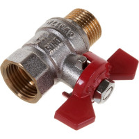 Шаровой кран Terma RED 1/2 в/н бабочка 26114