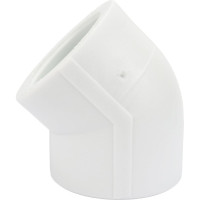 Угольник VALFEX PP-R белый, 40х45° 10107040 127-0568