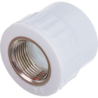 Комбинированная муфта VALFEX PP-R белая, 32х3/4 дюйма ВР 10129132 127-0236