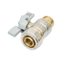 Шаровой кран для воды СТМ СТАНДАРТ 20х1/2", ц/ш, бабочка CWPM1220