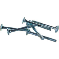 Мебельный болт Element DIN 603 6x60 белый цинк 30 шт 102730