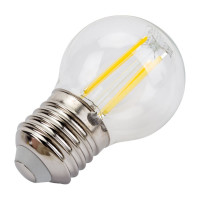 Светодиодная лампа General Lighting Systems Филамент прозрачный E27 8Вт 230В 630Лм 4500К Нейтральный белый свет Шар GLDEN-G45S-8-230-E27-4500 649981