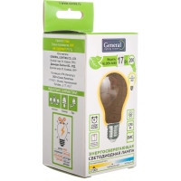 Светодиодная лампа General Lighting Systems Филамент прозрачный E27 17Вт 230В 1480Лм 2700К Теплый белый свет Груша GLDEN-A60S-17-230-E27-2700 660319