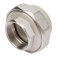 Муфта комбинированная разъемная с внутренней резьбой VALFEX PP-R серая, 50 мм х1 1/2" 10155040Г 127-0339