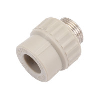 Муфта комбинированная с наружной резьбой VALFEX PP-R серая, 20 мм х3/4" 10130120Г 127-0360