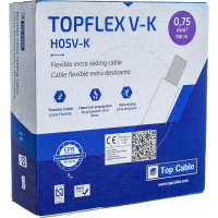 Монтажный гибкий провод Top Cable 1Х0,75 коричневый TOPFLEX H05V-K ПВ3 131M000SR100(100м)