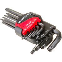 Набор Bellota из 9 ключей Torx с воронением 64599TIP