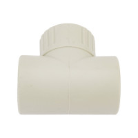 Тройник RTP комбинированный, наружная резьба PN25 D32х1/2", серая 11000