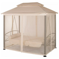 Беседка-качели Удачная Мебель Пальмира светло-бежевые A31BL.T025