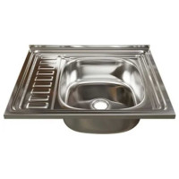 Мойка mixline 50х60х16 см, 0.6, правый выпуск 3 1/2, с сифоном 538193