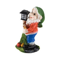 Садовая фигурка Park Гном с фонарем и табличкой Привет H-52 см 169417