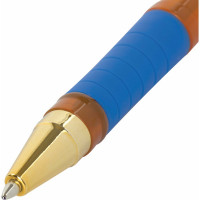 Ручка 12 шт в упаковке BRAUBERG шариковая масляная с грипом Model-XL ORANGE СИНЯЯ узел 07мм линия 035мм  143246
