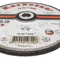 Диск шлифовальный по металлу по нержавеющей стали 230x6.4x22 мм Karbosan KAR-910720