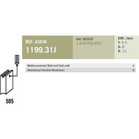 Комплект графитовых щеток 2 шт аналог BOSCH OEM 1619P02870/AS Asein 1199.31J