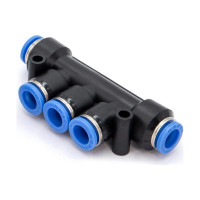 Фитинг цанговый разветвитель на пять входов по 8 мм Pegas pneumatic 5402