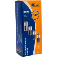 Лампа накаливания KRAFT R5W 24v5w BA15s упаковка 10 шт. KT 700049