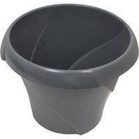 Кашпо с поддонником Martika Флориана 9.2 л, диам. 315 мм, серое С388СЕР