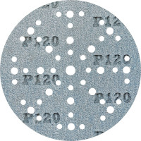 Шлифовальный круг на липучке GRANAT 48+1 отв., 150 мм, P120, 5 шт ABRAFORM AG5-150-49-P120