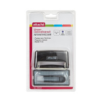 Самонаборный пластиковый штамп Attache 2 строки 70x10 мм 1348210