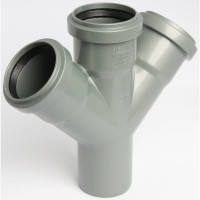 Крестовина Flextron D 50x50x50 мм, 45 градусов, для внутренней канализации 148073