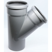 Тройник Flextron D 110 мм 45 градусов, для внутренней канализации 139832