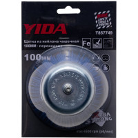 Корщетка чашка из нейлона для дрели YIDA 100 мм TORGWIN T857749