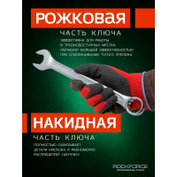 Комбинированный ключ Rockforce 12-гранный прямой, 35мм RF-75535(6938)