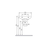Полупьедестал AM.PM Like C804970WH