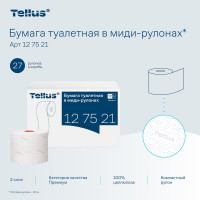 Туалетная бумага Premium в компактых рулонах мягкая TORK Tellus () Т6 27 рул. в уп. арт. 21667 127520 127521